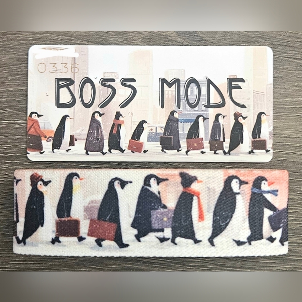 ZOX "BOSS MODE" #336 NEW MEDIUM INTERACTIVE PENGUIN BLOG Collectible WRISTBAND